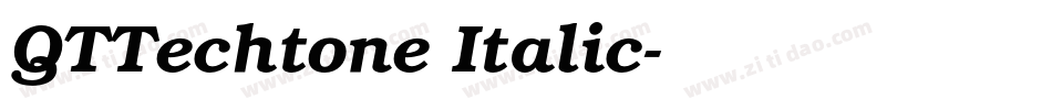 QTTechtone Italic字体转换
